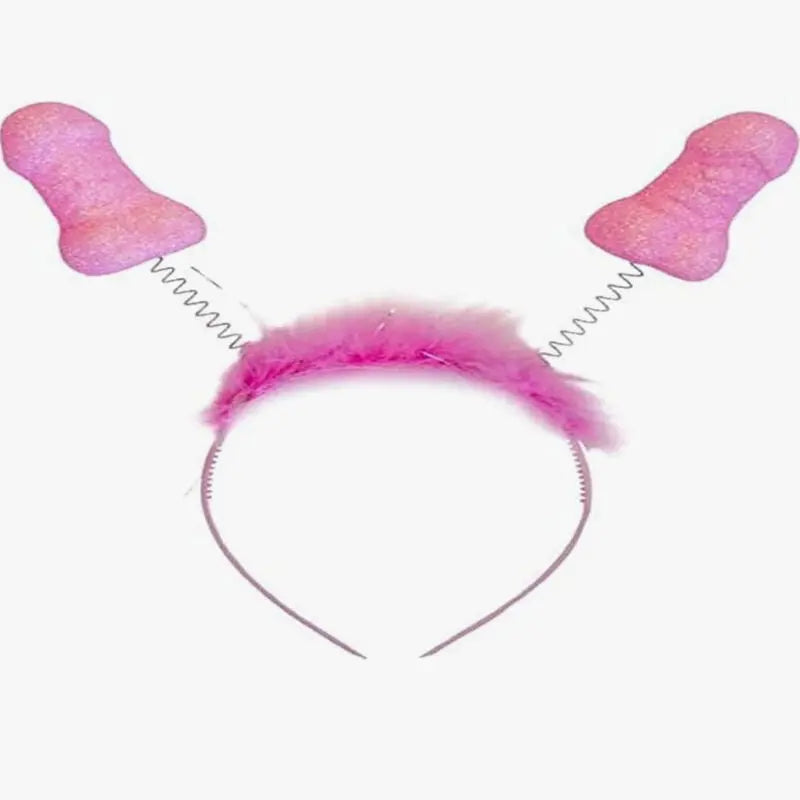 Serre-têtes Érotiques Antennes Pito Rose Paillettes - Diablo Picante