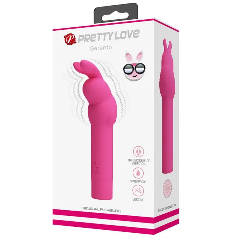 Pretty Love – Mini Vibromasseur Rabbit Gerardo Rose