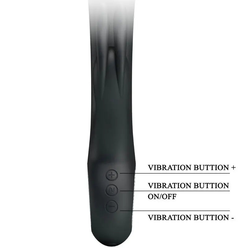 Vibromasseur Lapin Carina Noir - Pretty Love - PRETTY LOVE