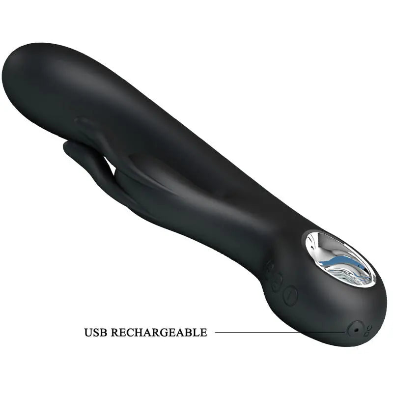 Vibromasseur Lapin Carina Noir - Pretty Love - PRETTY LOVE