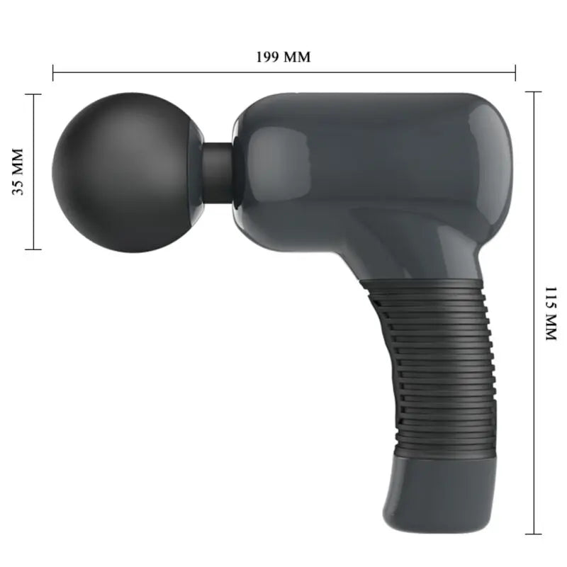 Masseur Magic Gun 7 fonctions gris - Pretty Love - PRETTY LOVE