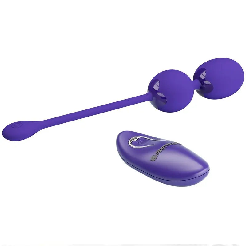 Pretty Love – Boules de Geisha Vibrantes avec Télécommande – Violet
