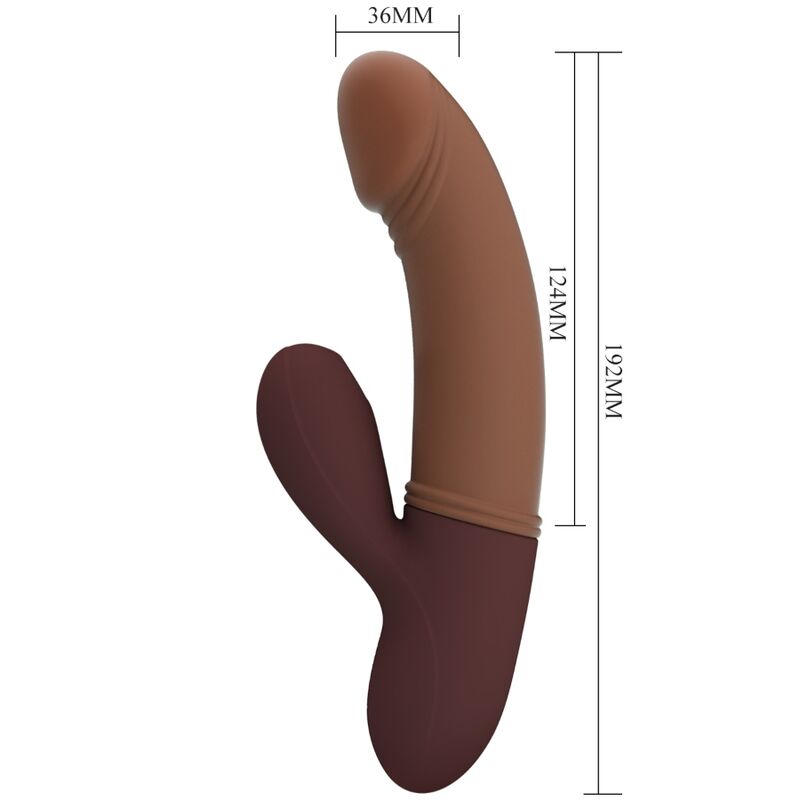 Vibromasseur Pretty Love Kane Point G Aspiration Marron - Pretty Love - PRETTY LOVE FLIRTATION