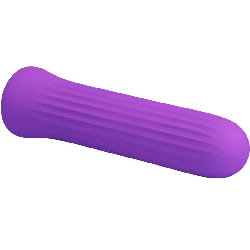 Pretty Love Mini Vibromasseur Blanche avec 12 Modes de Vibrations en Silicone Violet