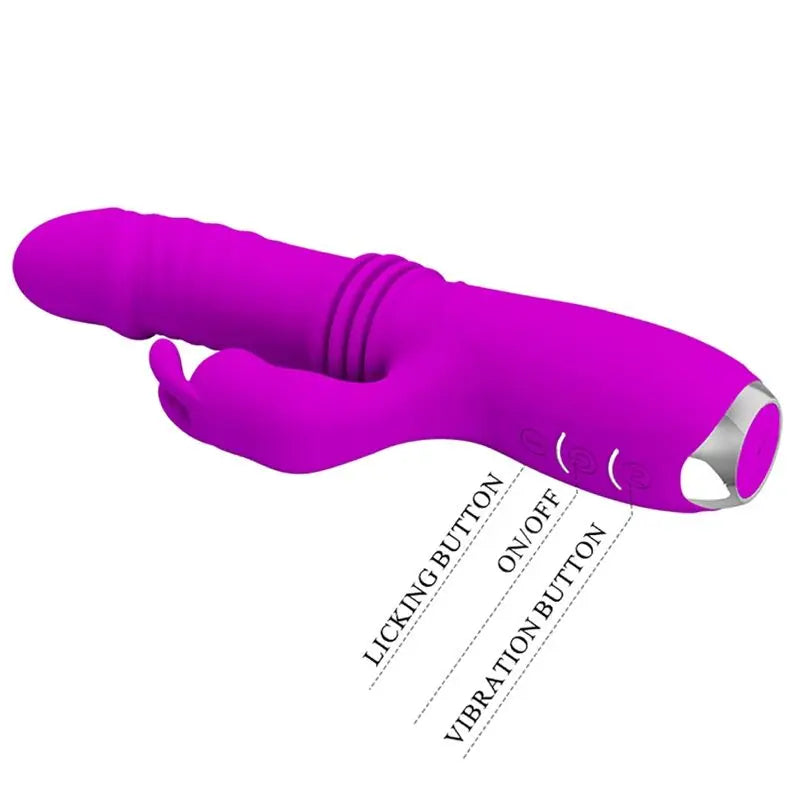 Vibrateur Lapin Rechargeable Dorothy Violet - Pretty Love - PRETTY LOVE C-TYPE