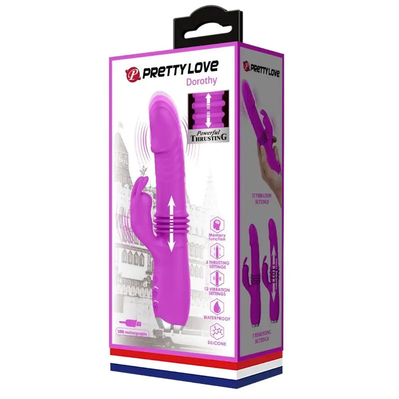 Vibrateur Lapin Rechargeable Dorothy Violet - Pretty Love - PRETTY LOVE C-TYPE