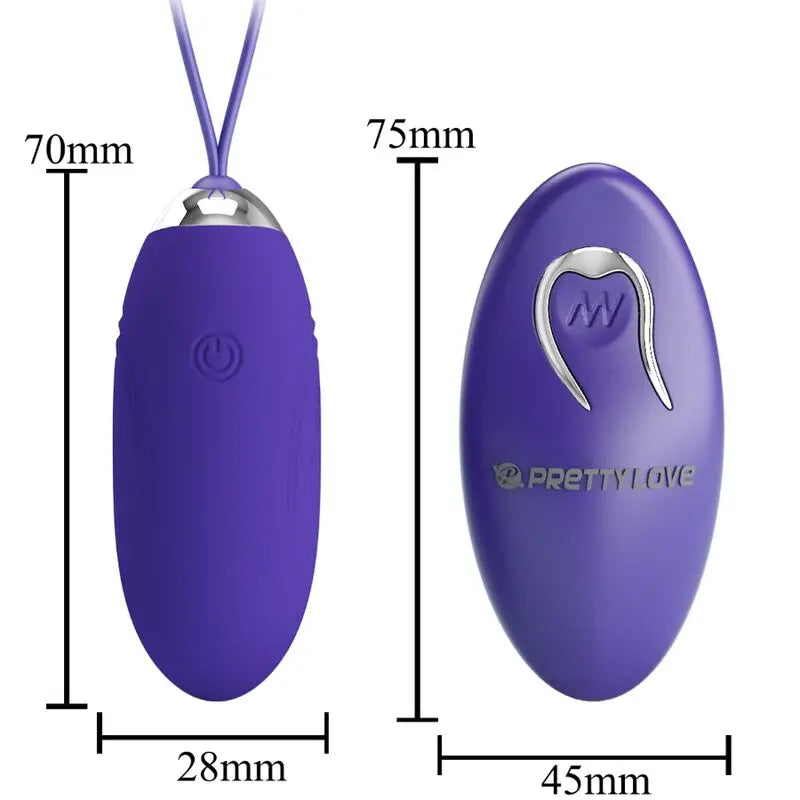 Pretty Love – Oeuf vibrant avec télécommande Jenny Youth – Violet