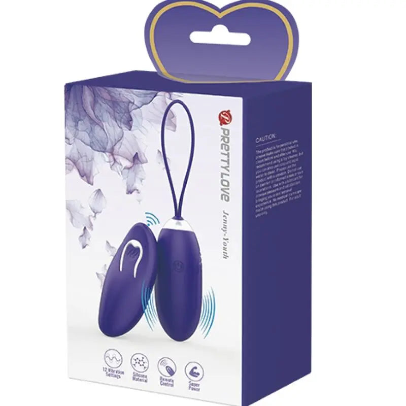 Pretty Love – Oeuf vibrant avec télécommande Jenny Youth – Violet