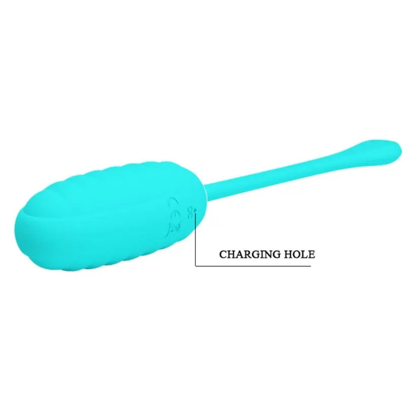 Pretty Love – Oeuf Vibrant Rechargeable en silicone – Bleu turquoise