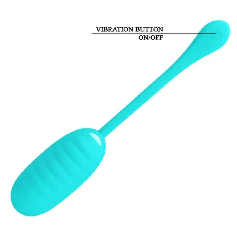 Pretty Love – Oeuf Vibrant Rechargeable en silicone – Bleu turquoise