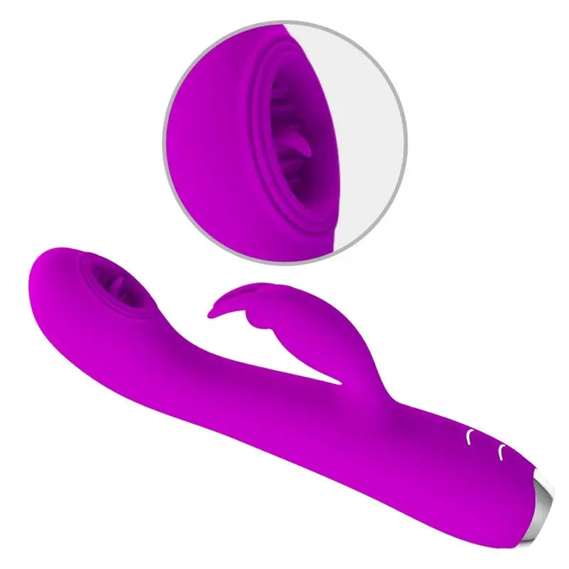 Vibrateur Stimulant Rachel Ondes Pulsantes Violet - Pretty Love - PRETTY LOVE C-TYPE