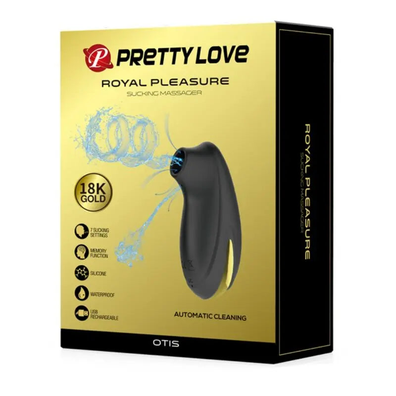 Stimulateur Clitoridien Pretty Love Aspiration Luxe Noir - PRETTY LOVE C-TYPE