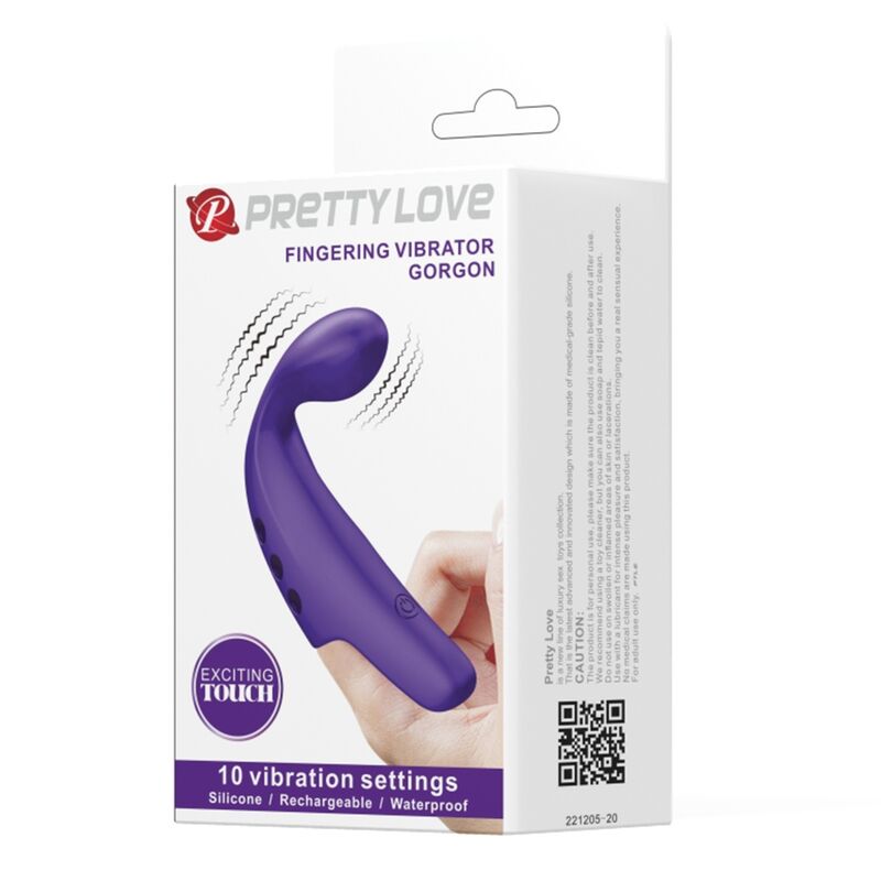 Stimulateur Doigt Vibrant Rechargeable Violet - Pretty Love
