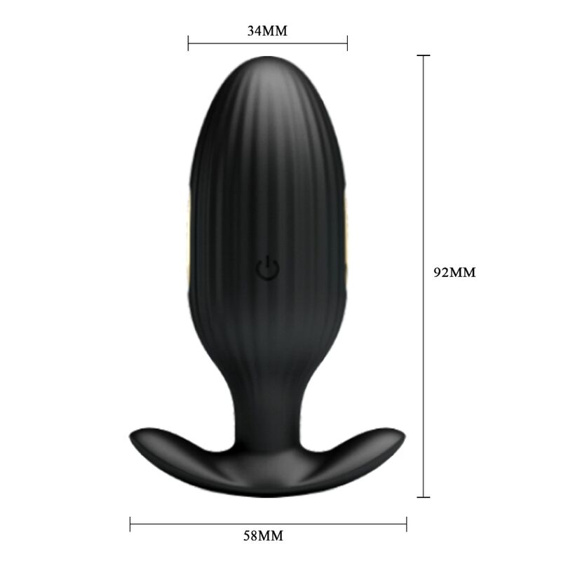 Plug Anal Vibrant Connecté Pretty Love Noir - Pretty Love