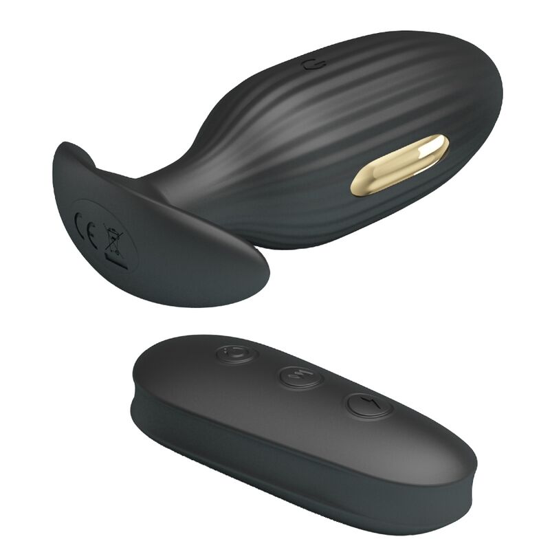 Plug Anal Vibrant Kelly Électrostimulation Noir - Pretty Love