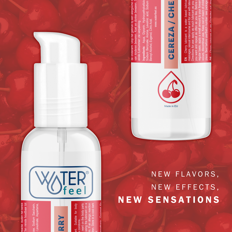 Waterfeel - Lubrifiant Saveur Cerise à base d’eau - 175 ml