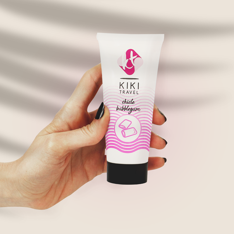 Kikí Travel - Lubrifiant Saveur Chewing-gum Fraise à base d’eau - 50 ml