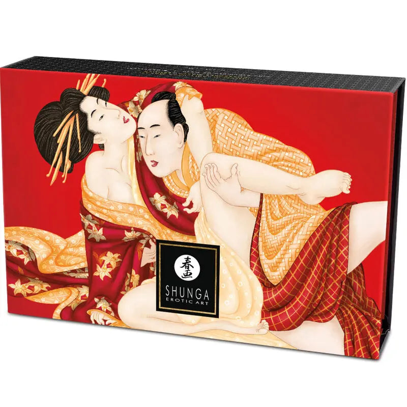Shunga - Poudre Corporelle Fraise / Vin Pétillant & Plumeau Douceur
