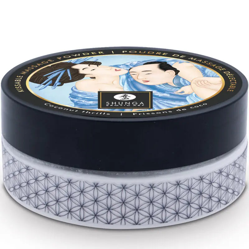 Shunga - Poudre Corporelle Noix de Coco & Plumeau Douceur