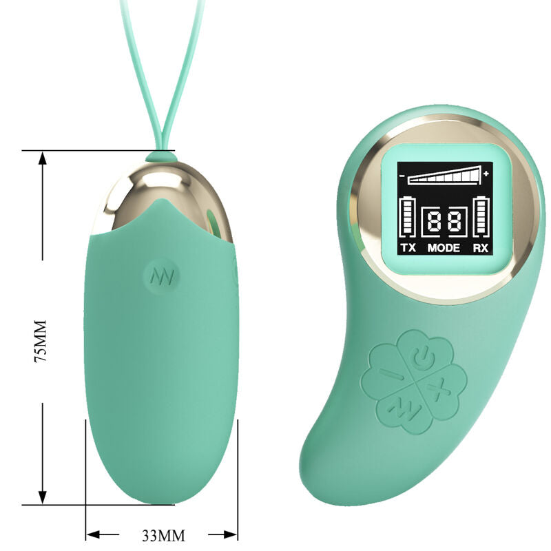 Pretty Love – Mini Oeuf vibrant avec télécommande – Vert