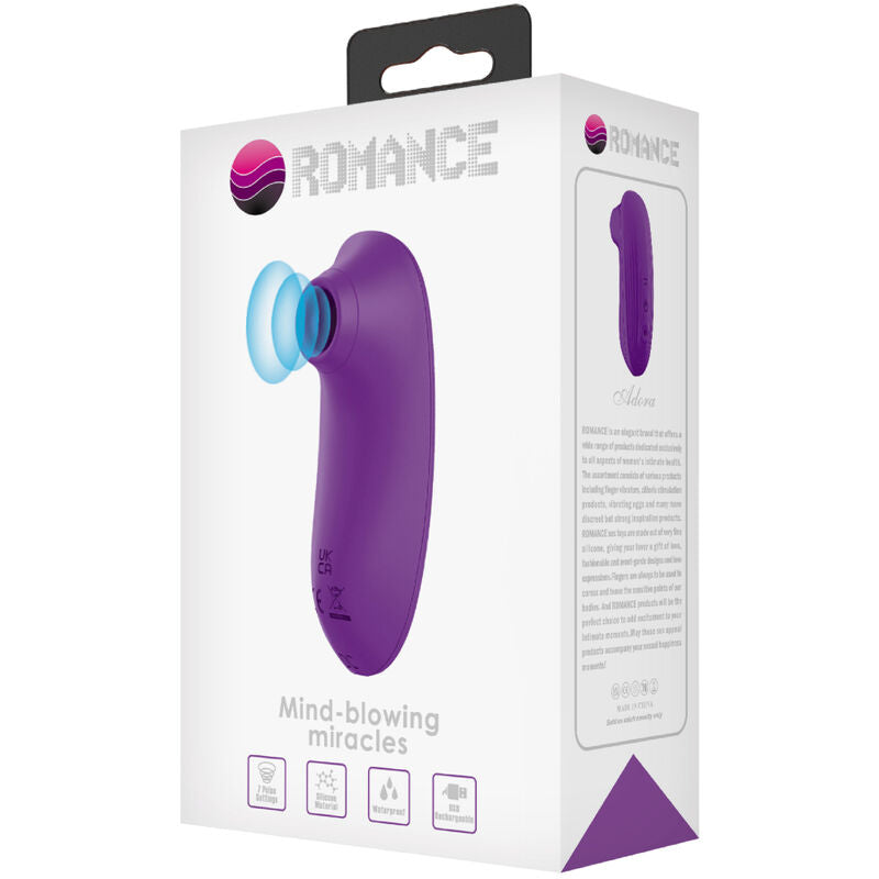 Stimulateur clitoridien Adora Mini ventouse violet - Romance