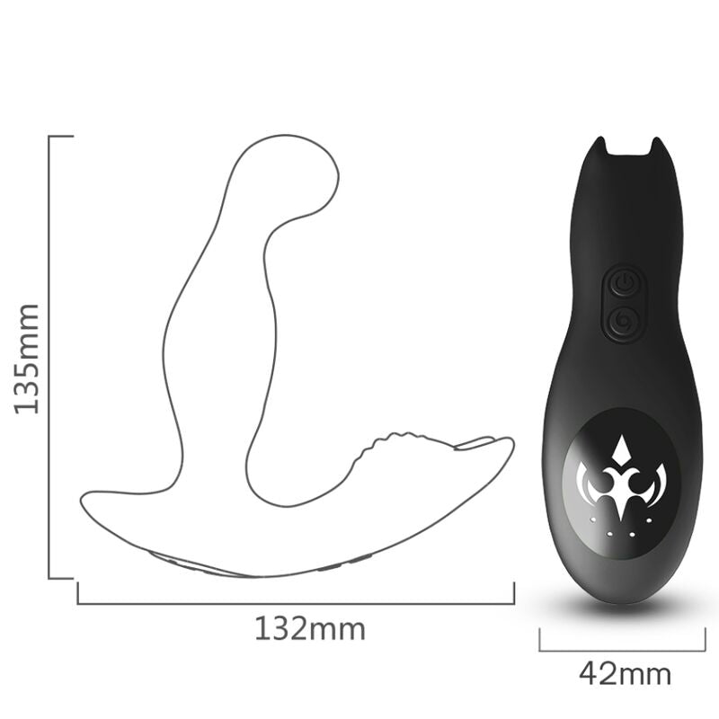 Stimulateur Prostate Bat King Rotateur Télécommande Noir - Armony