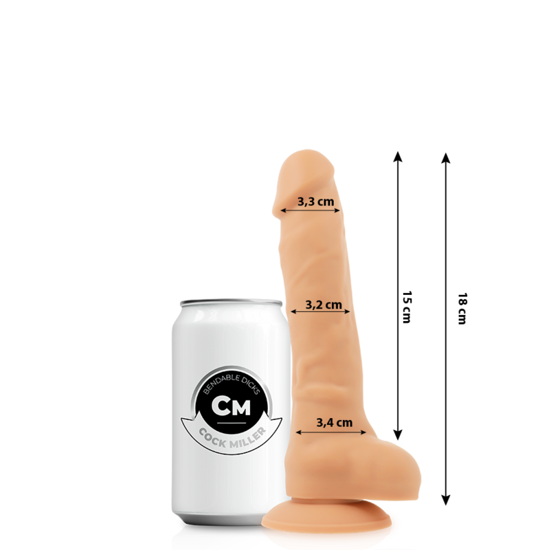 Gode Réaliste Cock Miller Articulable Chair 18cm - Cockmiller