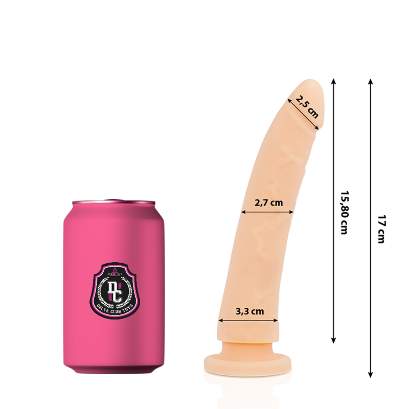 Gode Réaliste Silicone Médical 17cm - Delta Club