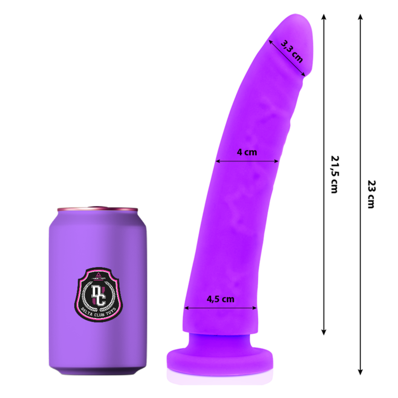 Gode Réaliste XL Violet avec Ventouse 23cm - DELTACLUB