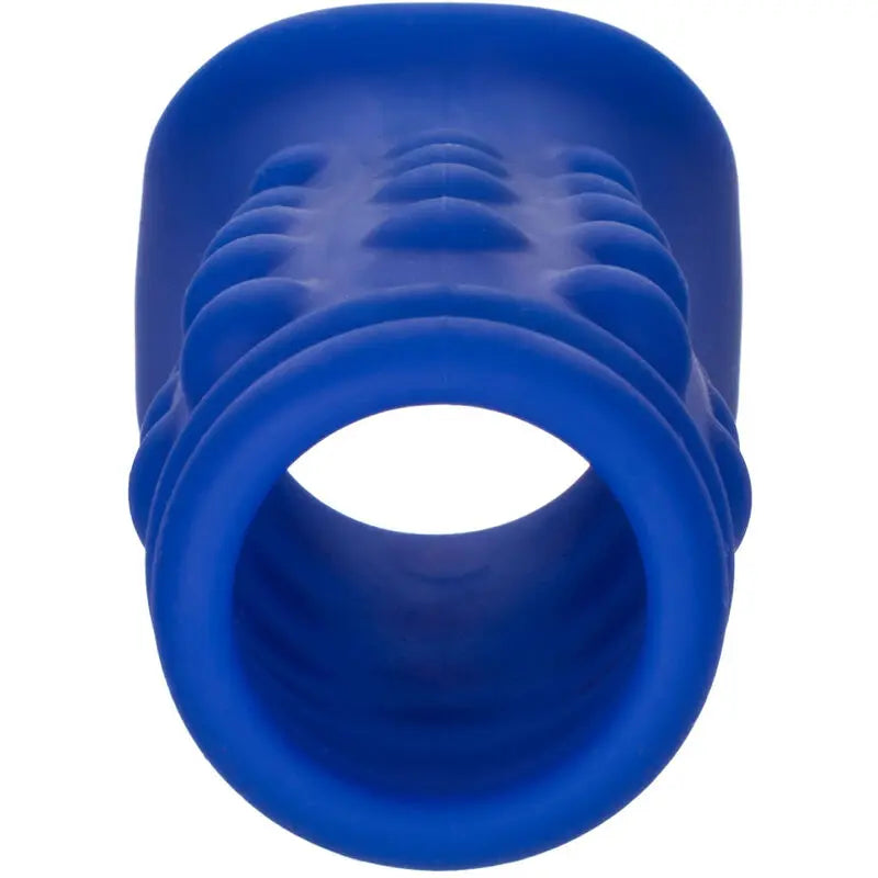 Manchon Admiral Nervuré Silicone Bleu - CalExotics