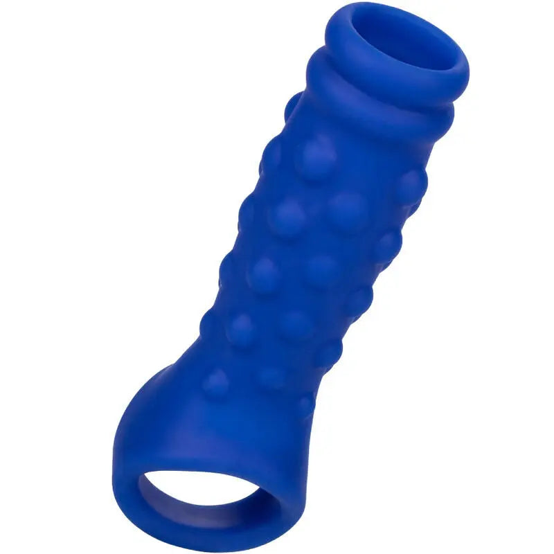 Manchon Admiral Nervuré Silicone Bleu - CalExotics
