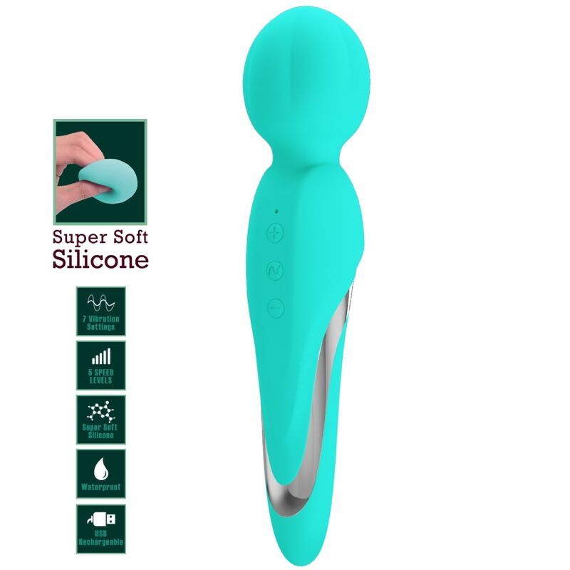Vibromasseur Wand Walter Aqua Vert - Pretty Love - PRETTY LOVE FLIRTATION