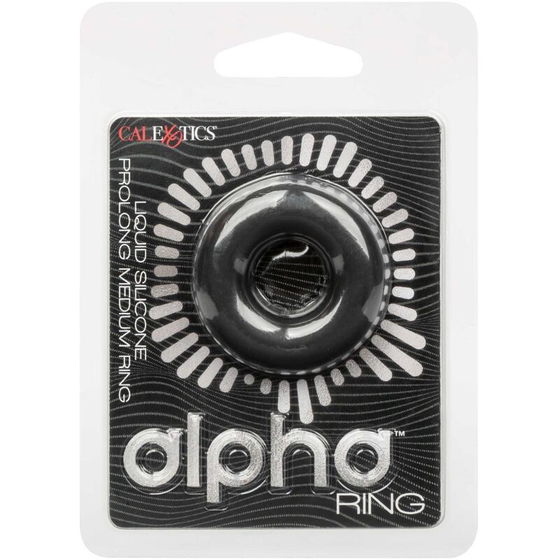 Anneau Pénien Alpha Liquid Silicone Prolong Noir - CalExotics