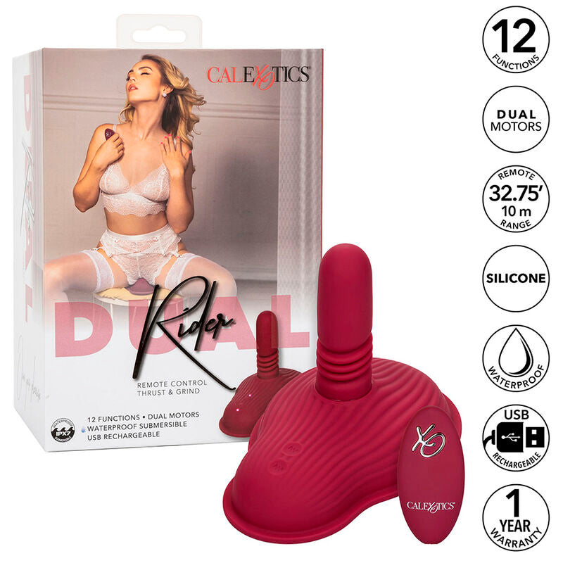 Masseur Dual Rider Remote Control Rouge - CalExotics