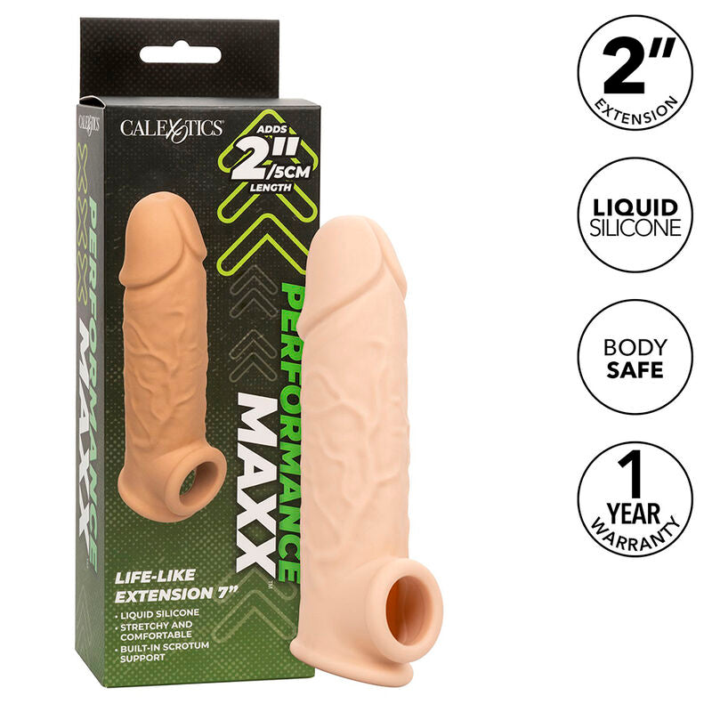 Gaine Pénis Performance Maxx 7 Beige +5cm - CalExotics