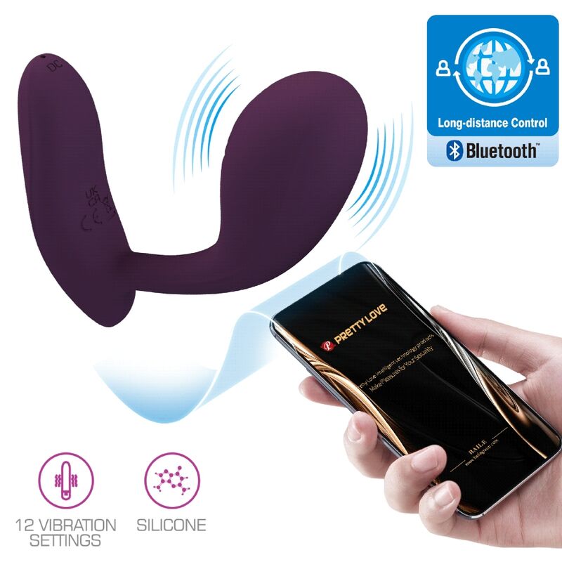 Vibromasseur Point G Baird Connecté Lila - Pretty Love