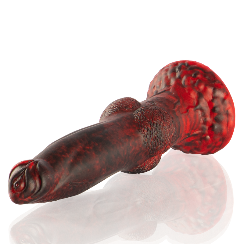 Gode Titan en Flammes, Rechargeable avec Télécommande - Prometheus - Epic