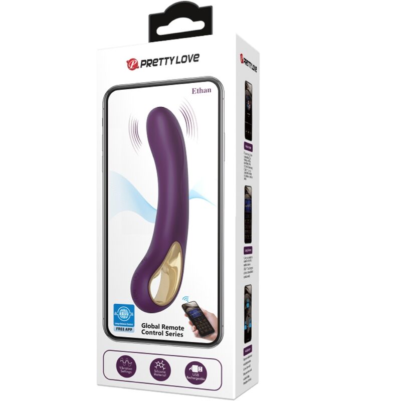 Vibromasseur Point G Ethan Rechargeable Violet - Pretty Love - PRETTY LOVE SMART