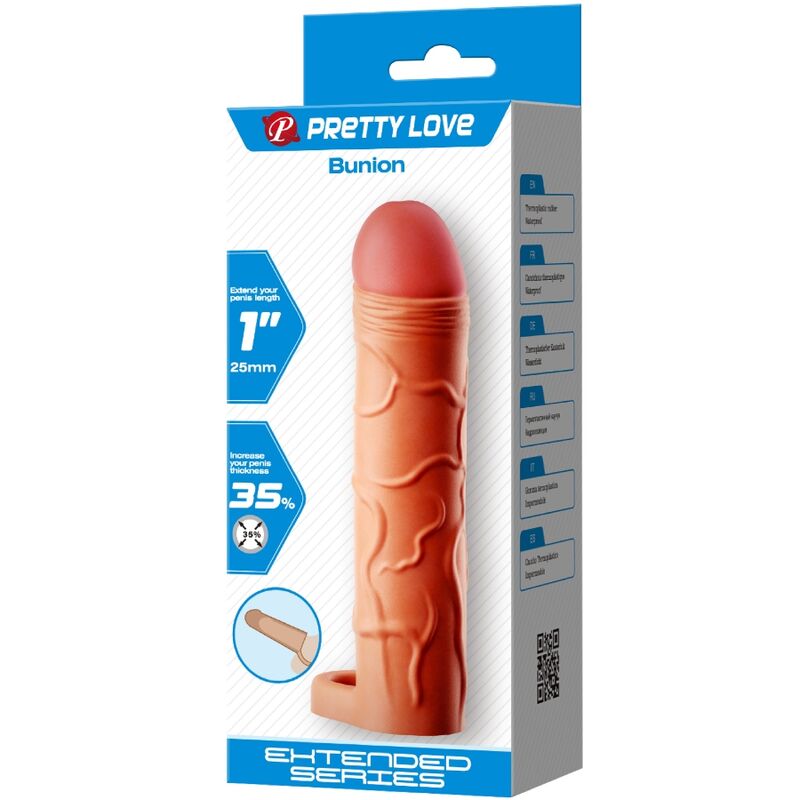 Pretty Love - Gaine pour Augmenter Taille pénis (+2,5cm) - Beige