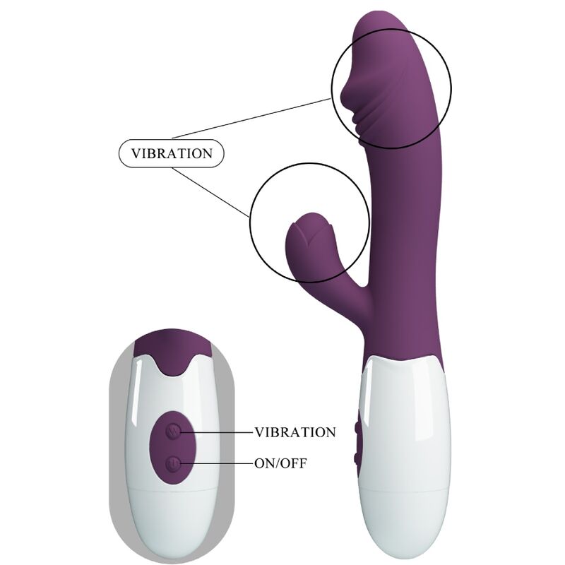 Vibromasseur Double Stimulation Snappy G-Spot Violet - Pretty Love - PRETTY LOVE FLIRTATION