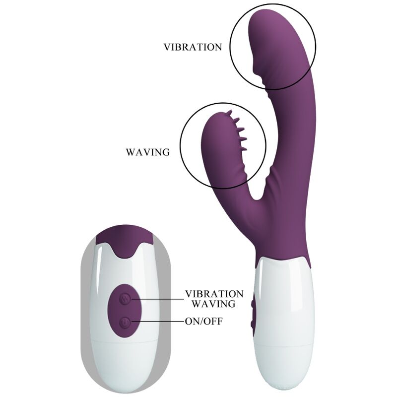 Vibromasseur Double Stimulation Andre Violet - Pretty Love