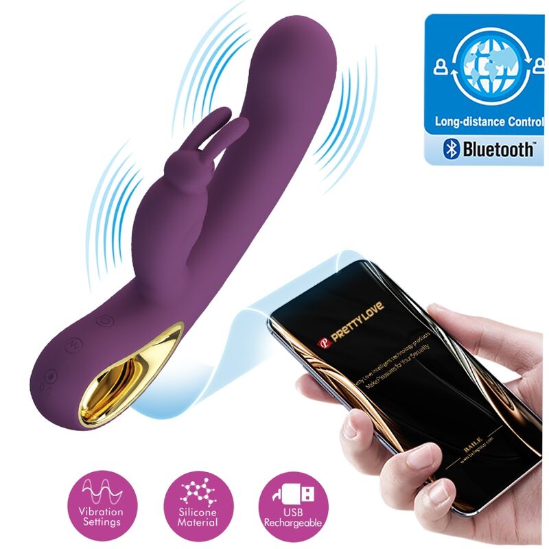 Vibromasseur Rabbit Liam Violet - Pretty Love