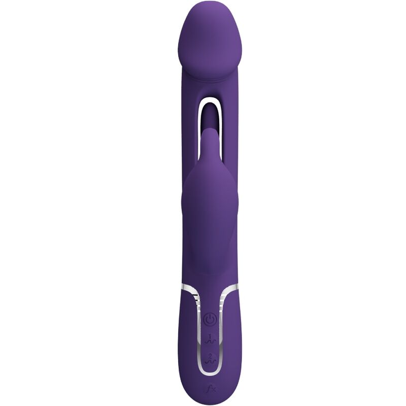 Vibromasseur Rabbit Double Stimulation 3 en 1 Violet - Pretty Love