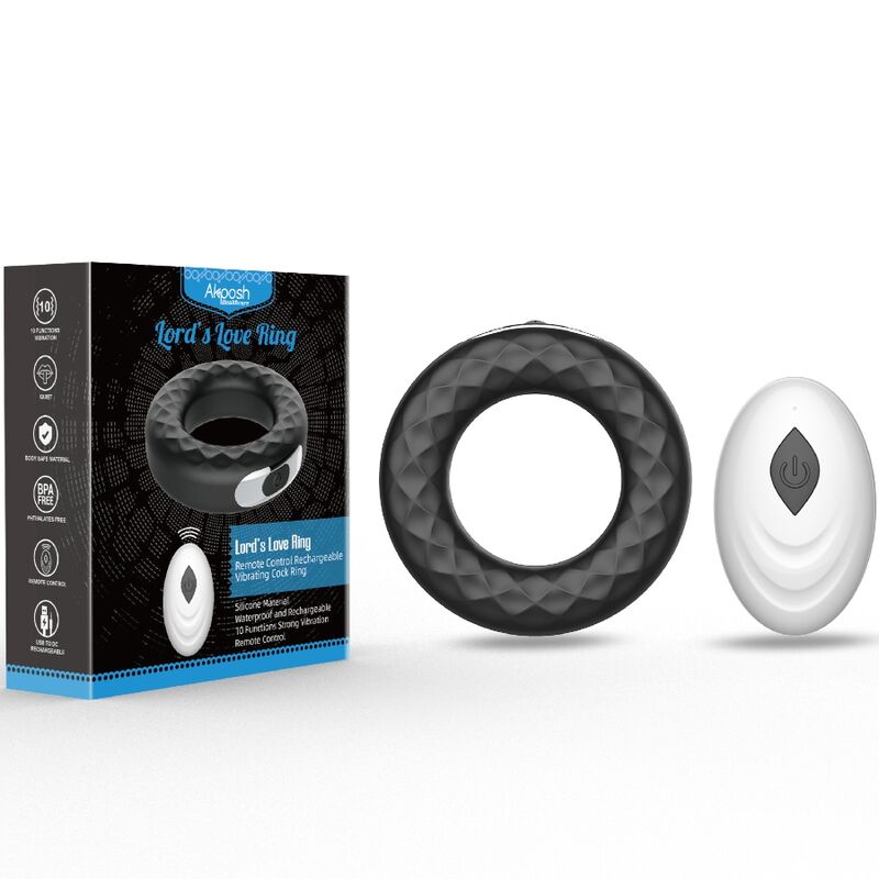 Anneau Vibrant Lord's Love Ring Noir - Armony - Armony