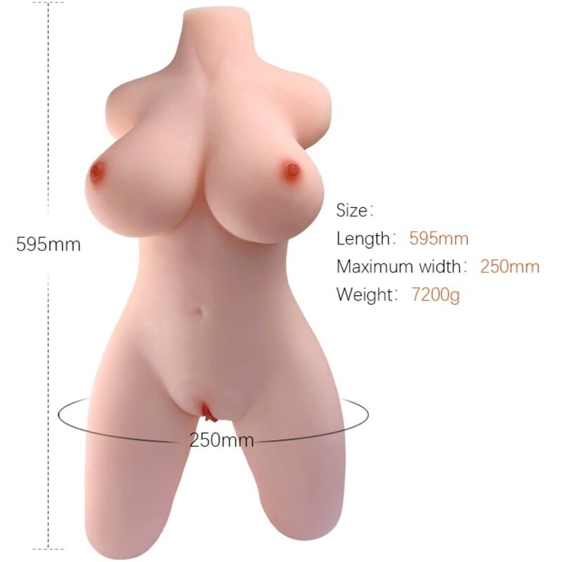 Weiblicher Torso-Masturbator Ultra Realistisch TPE 7.2kg - Armony
