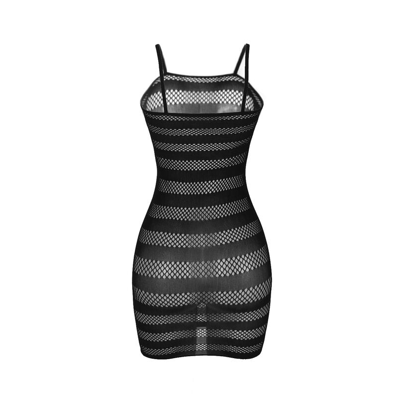 Bodystocking Résille Rayé Subblime Noir Taille Unique - Subblime - SUBBLIME DRESSES