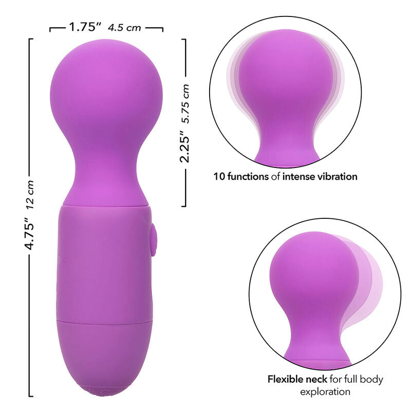 Masseur Wand Mini First Time Rechargeable Violet - Calexotics