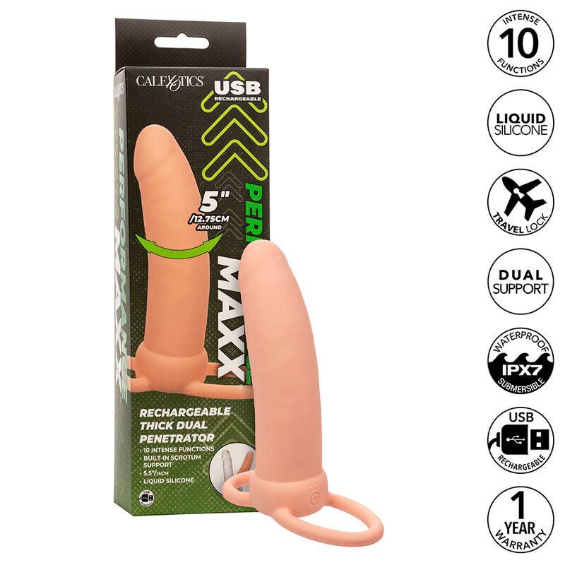 Double Pénétrateur Vibrant Maxx Thick 10 Vibrations - CalExotics