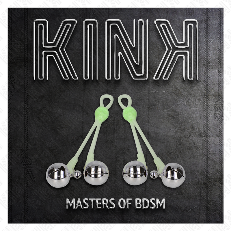 KINK – Pince à tétons avec cloches Vert