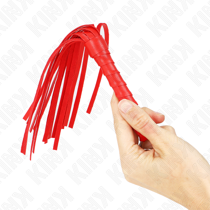 KINK - Mini Martinet BDSM Rouge Simple - 28 cm